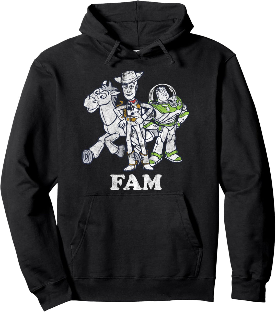 Disney Pixar Toy Story Woody & Buzz Fam Poster Pullover Hoodie