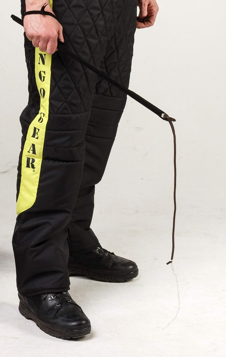 DINGO GEAR Gunshot Peitsche für Hundetraining, Full Black, Ipo Tip of Links S02625 Knallpeitsche, ga