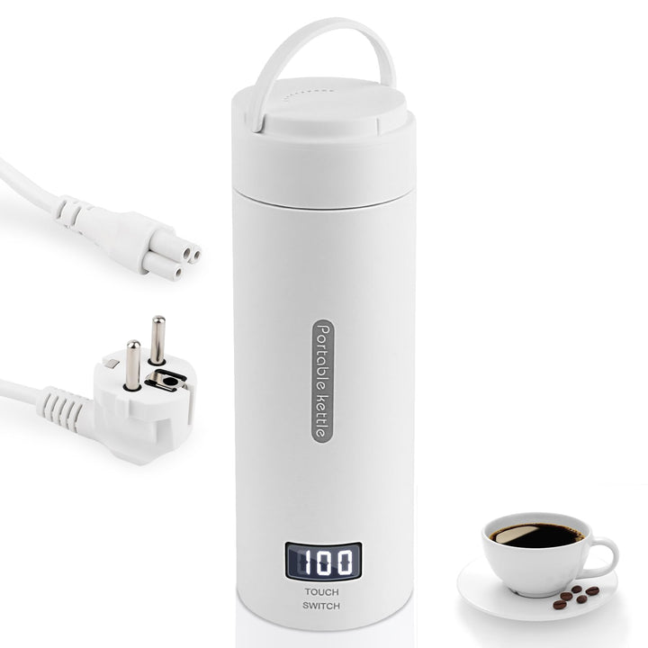 NVIYAM Reise Wasserkocher Klein, 380ml Elektrisch Wasserkocher,Mini Wasserkocher mit Temperatureinst