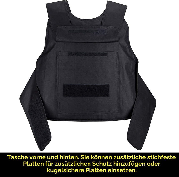 Stab Proof Weste Wolfram Hochstahl Stichschutzweste mit Metallgewebe，Polizei,Security,Wachschutz Ci