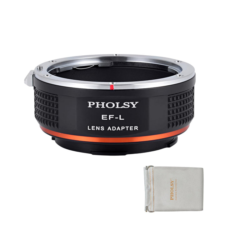 PHOLSY Objektivadapter Manueller Fokus Kompatibel mit Canon EOS EF EF-S Objektiv und L Mount Kamerag