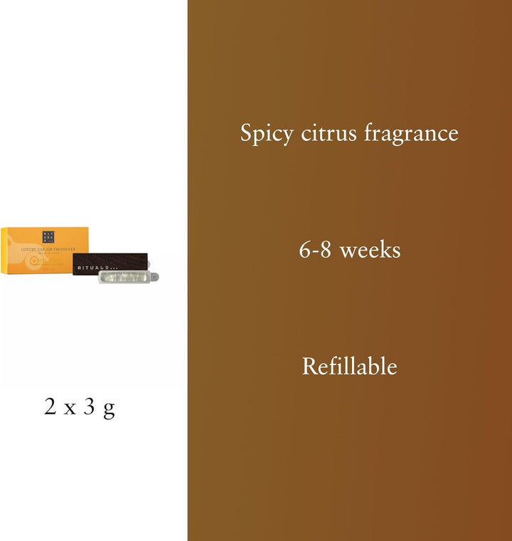 RITUALS Auto Parfüm Mehr Car Air Freshener – Auto Duft mit Aroma von süsser Orange und Zedernholz –