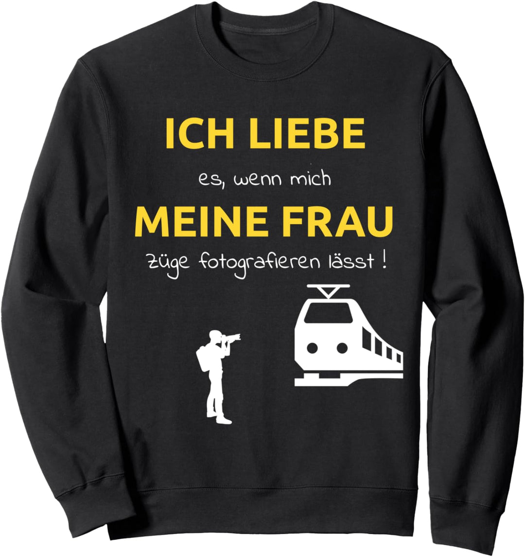 Lustiges Trainspotter Zug Spotter Eisenbahner Fotograf Sweatshirt