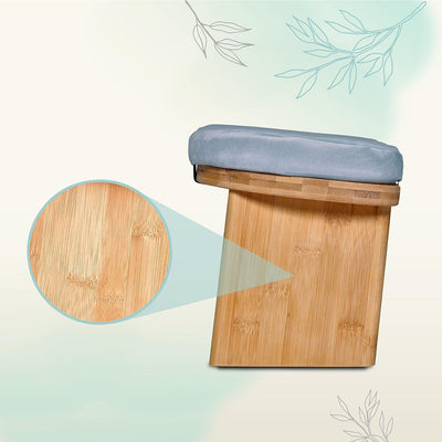 Zen Power Yoga Bench, klappbare Yoga Bank aus Holz, ergonomische Meditationsbank, Gebetshocker für s
