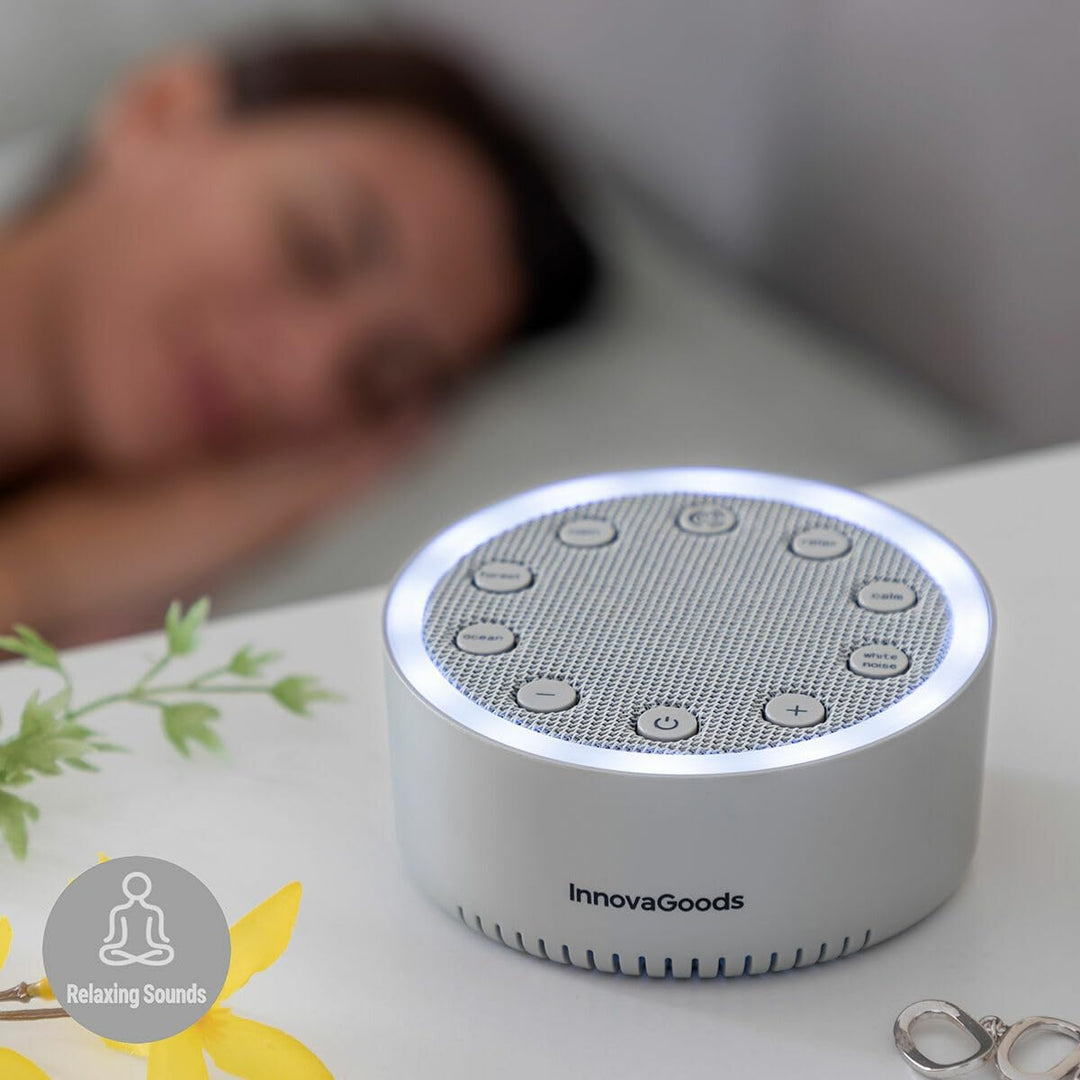InnovaGoods® Entspannungsmaschine mit Licht und Ton zum Einschlafen, 2 Modi mit fester oder sequenti
