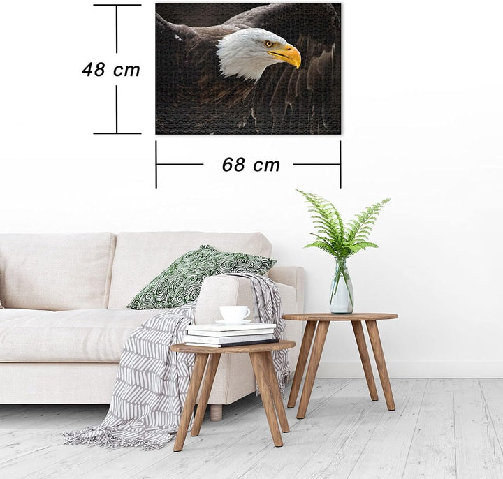 Ulmer Puzzleschmiede „Der Seeadler“ - Klassisches 1000 Teile Tier-Puzzle – Der imposante Adler, das