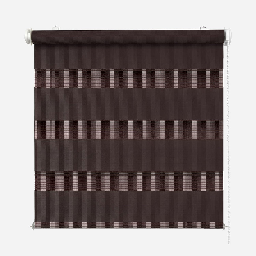 Rikmani Doppelrollo Fensterrollo ARD Duo-Rollo Klemmfixierung Zebrarollo Seitenzugrollo ohne Bohren,