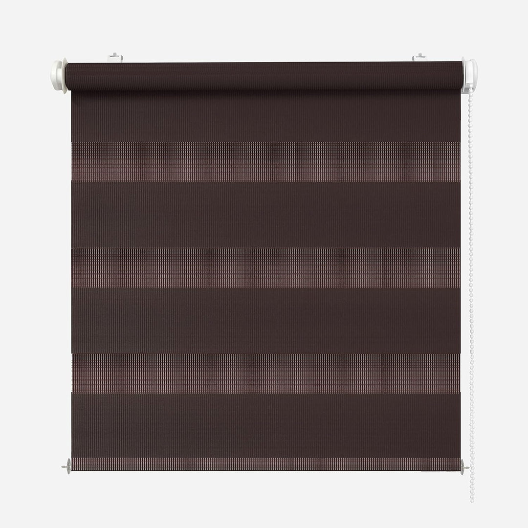 Rikmani Doppelrollo Fensterrollo ARD Duo-Rollo Klemmfixierung Zebrarollo Seitenzugrollo ohne Bohren,