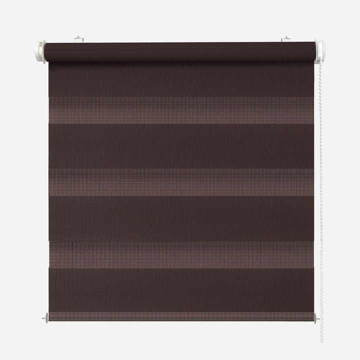 Rikmani Doppelrollo Fensterrollo ARD Duo-Rollo Klemmfixierung Zebrarollo Seitenzugrollo ohne Bohren,