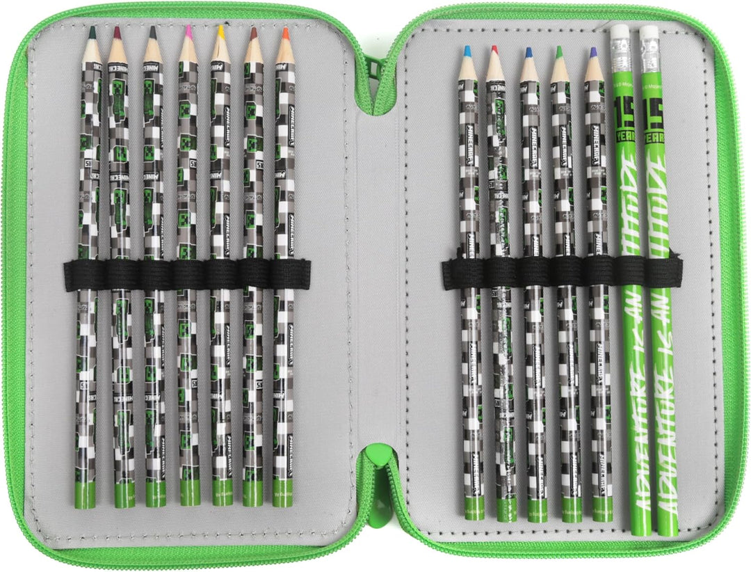 Minecraft Alex Creeper Steve Federtasche Kinder, Federmäppchen, Pencil Case Grosse Kapazität, Etui S