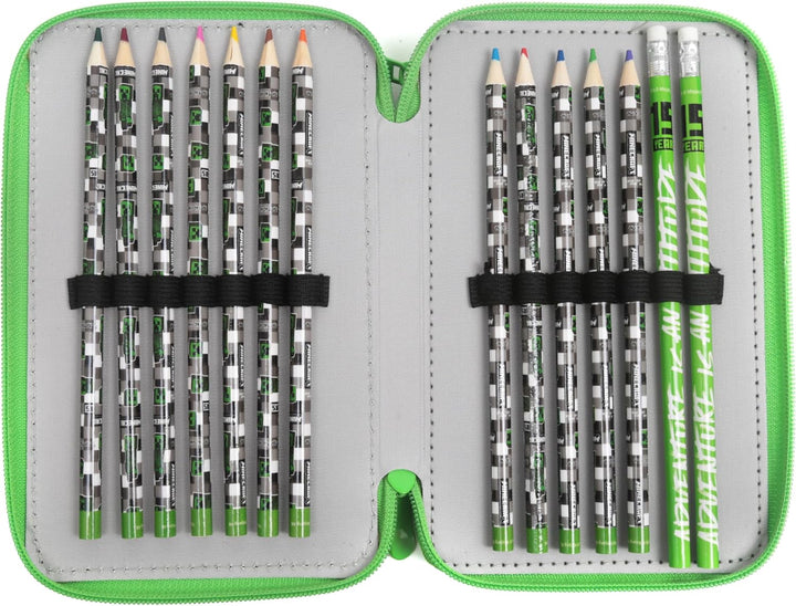 Minecraft Alex Creeper Steve Federtasche Kinder, Federmäppchen, Pencil Case Grosse Kapazität, Etui S
