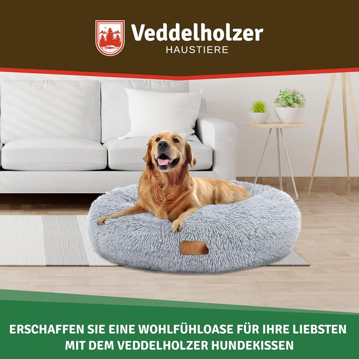 Veddelholzer Ø 70 cm M Hellgrau Hundebett Katzenbett Hundekissen Hundebetten in Mehreren Grössen Hun