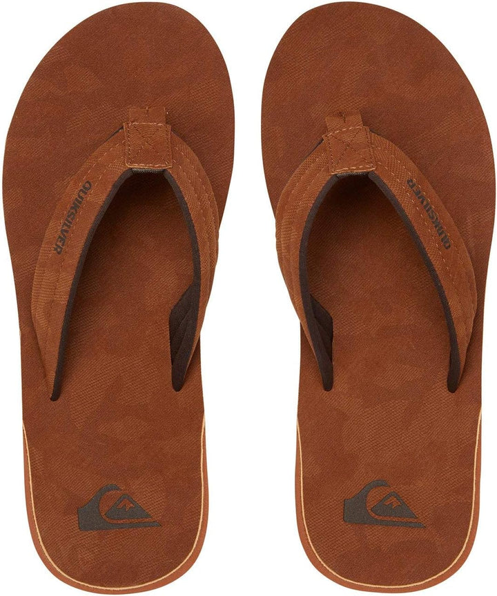 Quiksilver Herren Carver Nubuck Flipflop 38 EU Braun, 38 EU Braun