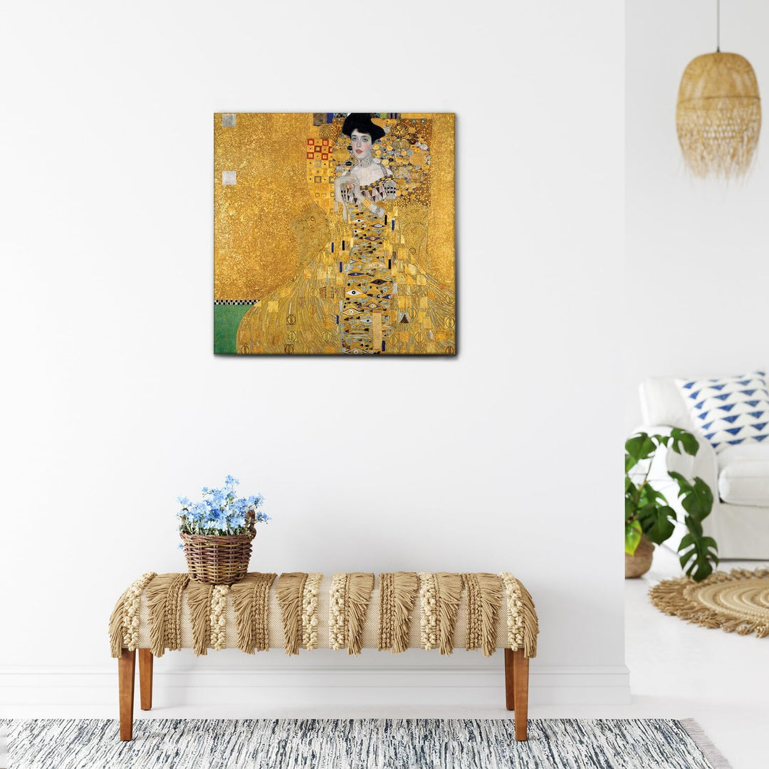 Giallobus - Bild - Druck AUF LEINWAND - Gustav Klimt - PORTRÄT VON Adele Bloch-Bauer I - 50 x 50 cm,