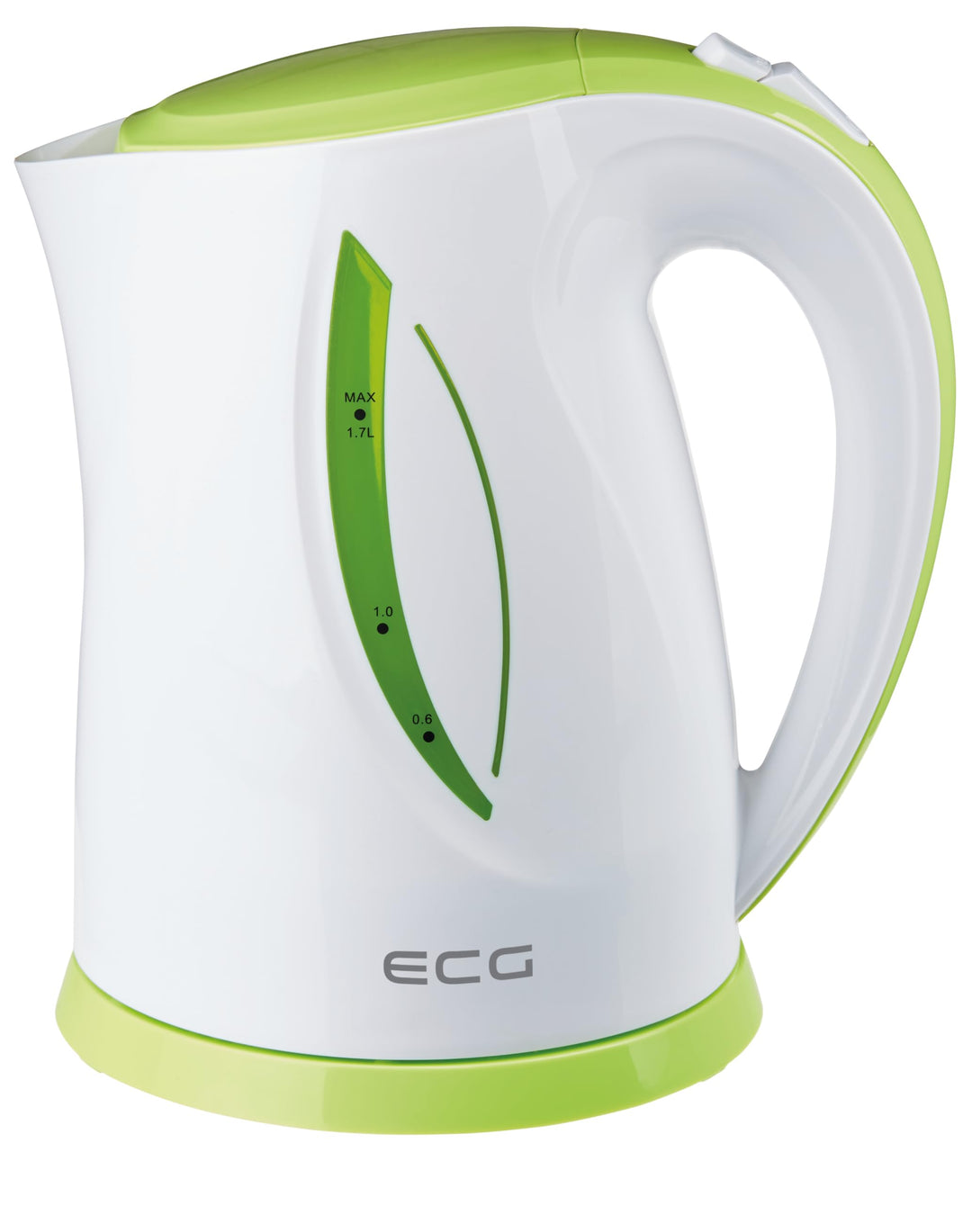 ECG RK 1758 Green, Wasserkocher, 1,7 Liter, Grün-weiss, Plastik, 1.7 liters