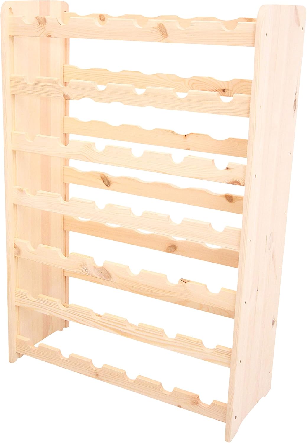 Lenmar, Wählen Sie Ihre Farbe, RW-3-63, Weinregal aus Holz, 118 x 72 x 26,5 cm, für 63 Flaschen, 9 l