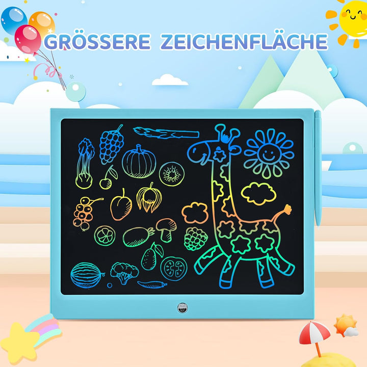 15 Zoll LCD Schreibtafel Kinder, RaceGT Schreibtafel Kinder, Maltafel Zaubertafel, Zeichenblock Kind