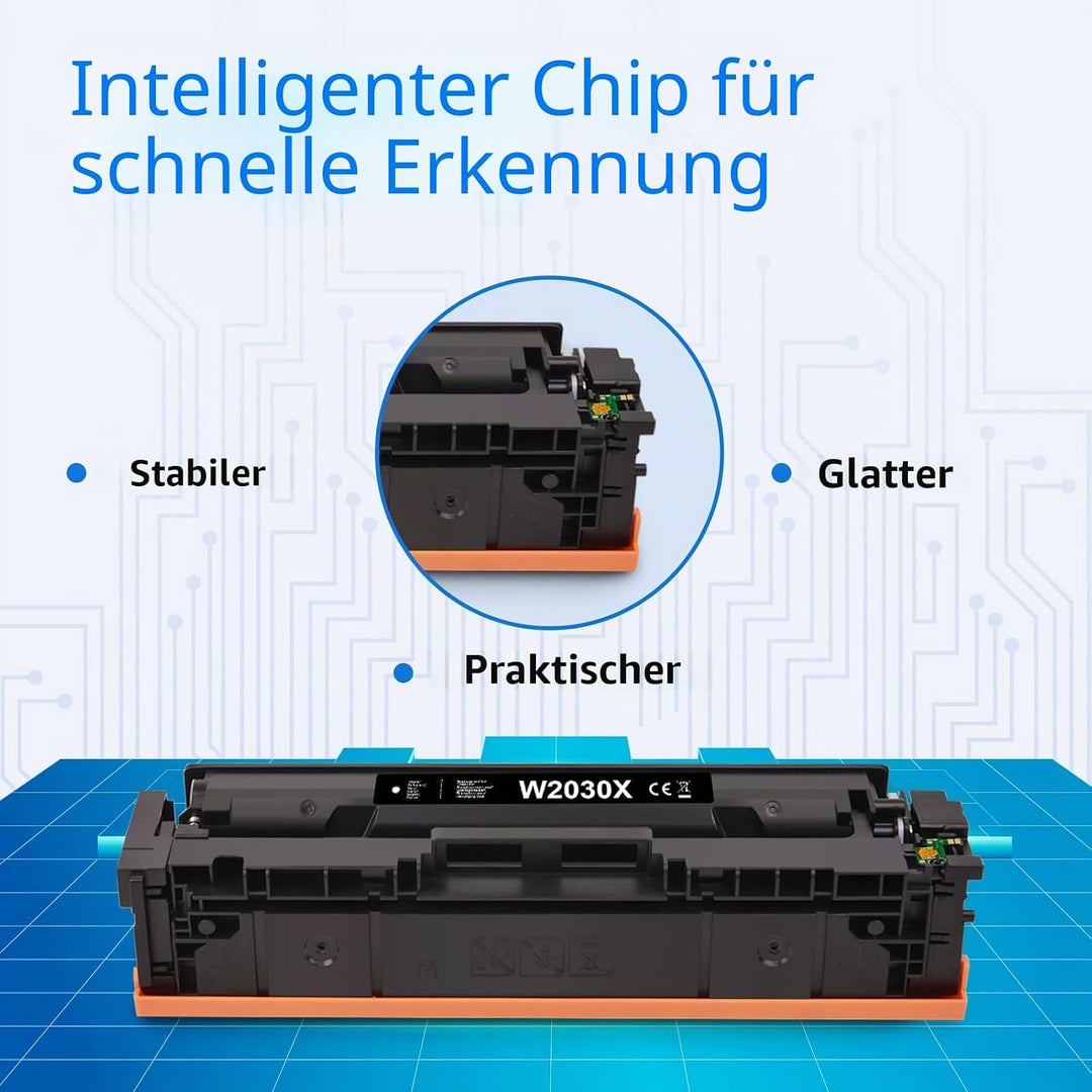MYCARTRIDGE 415X (Mit Chip) Kompatibel für HP 415X 415A Toner für HP Color LaserJet Pro MFP M479fdw