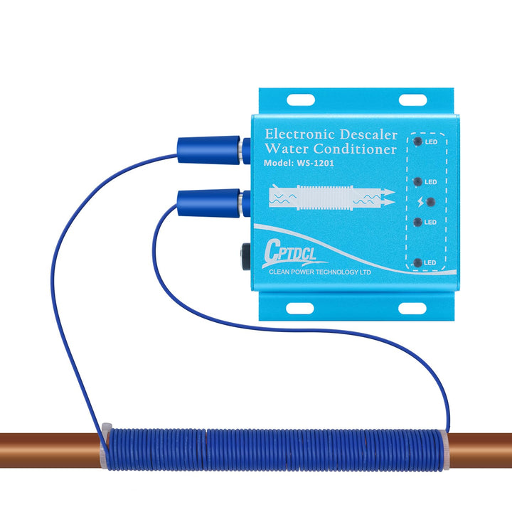 Elektronischer Wasserentkalker, salzfreier harter Wasseraufbereiter, reduziert Kalk, verhindert Abla