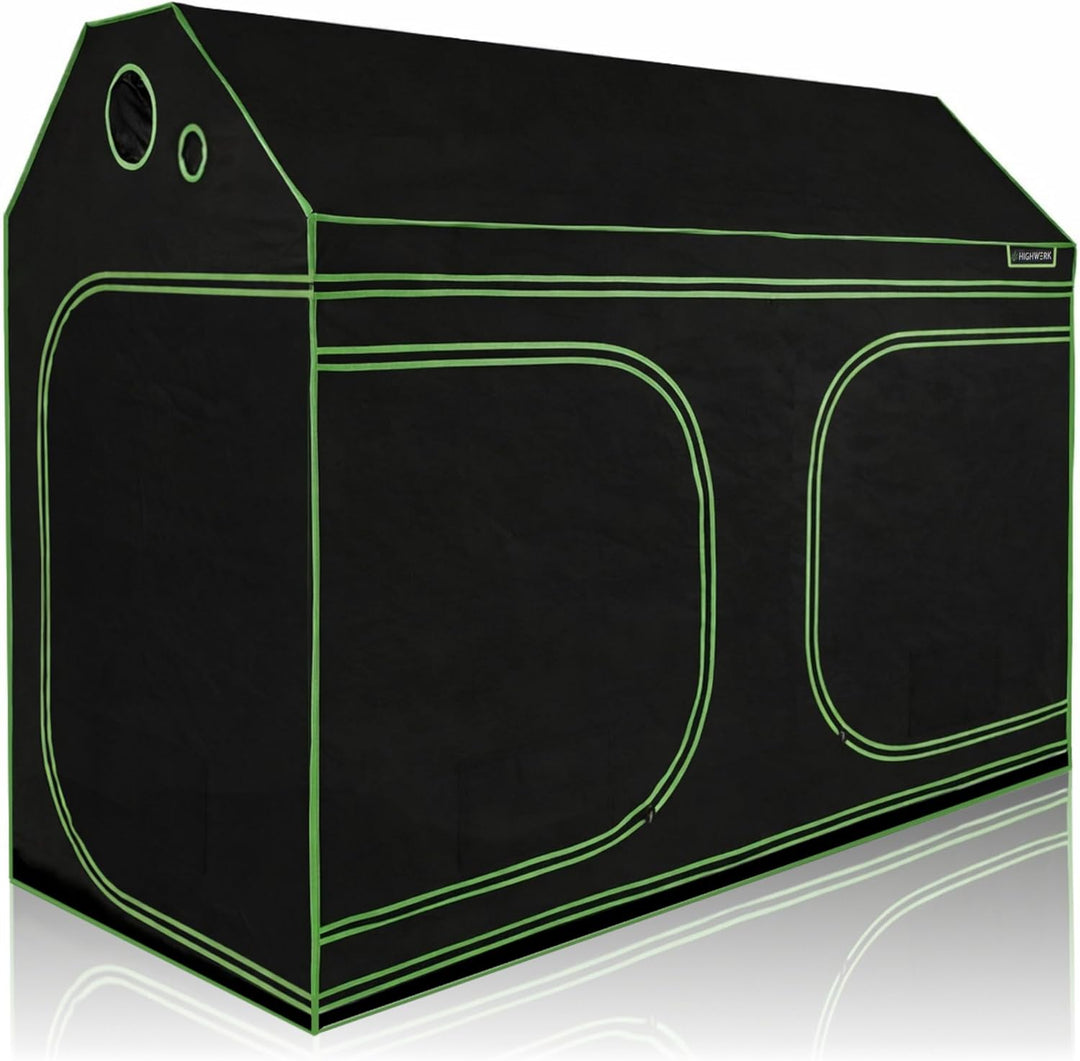 Zelsius Growzelt MyHomeGrow Grow Tent für Dachschräge Dachboden | Indoor Growbox | schwarz grün | Gr