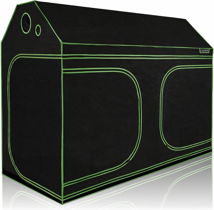 Zelsius Growzelt MyHomeGrow Grow Tent für Dachschräge Dachboden | Indoor Growbox | schwarz grün | Gr