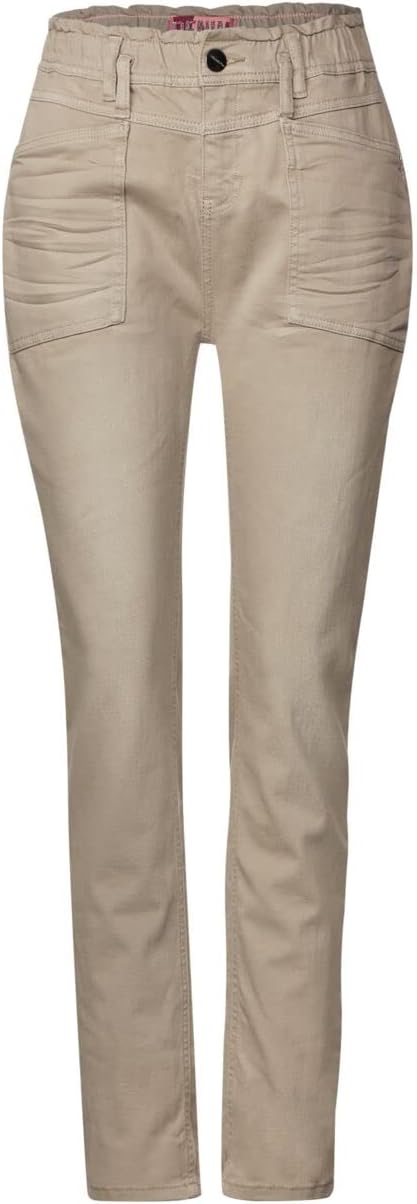 Street One Damen Jeanshose Loose 26W / 30L Buff Sand Washed, 26W / 30L Buff Sand Washed