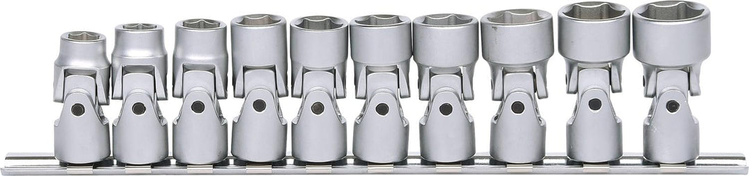 KS Tools 917.3940 3/8" CLASSIC Sechskant-Stecknuss-Satz mit Gelenk, 10-tlg.10-19mm
