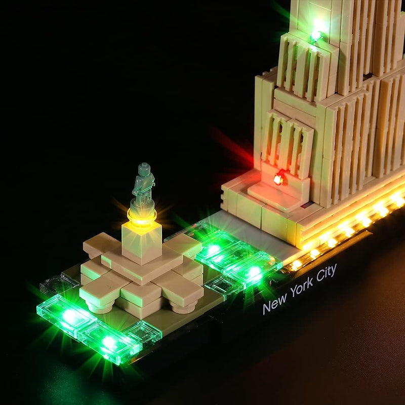 BrickBling LED-Beleuchtung für Lego 21028 Architecture New York City Sammelbausatz (kein Lego-Modell