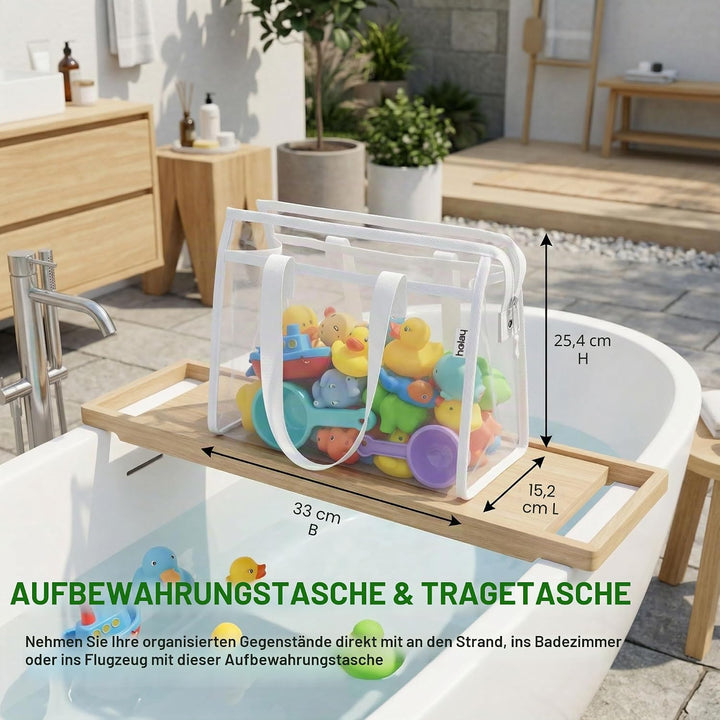 holay 4er-Packung PVC mit Reissverschluss Blocks Set, Spielzeug, Ton, Brettspiel Aufbewahrung Organi