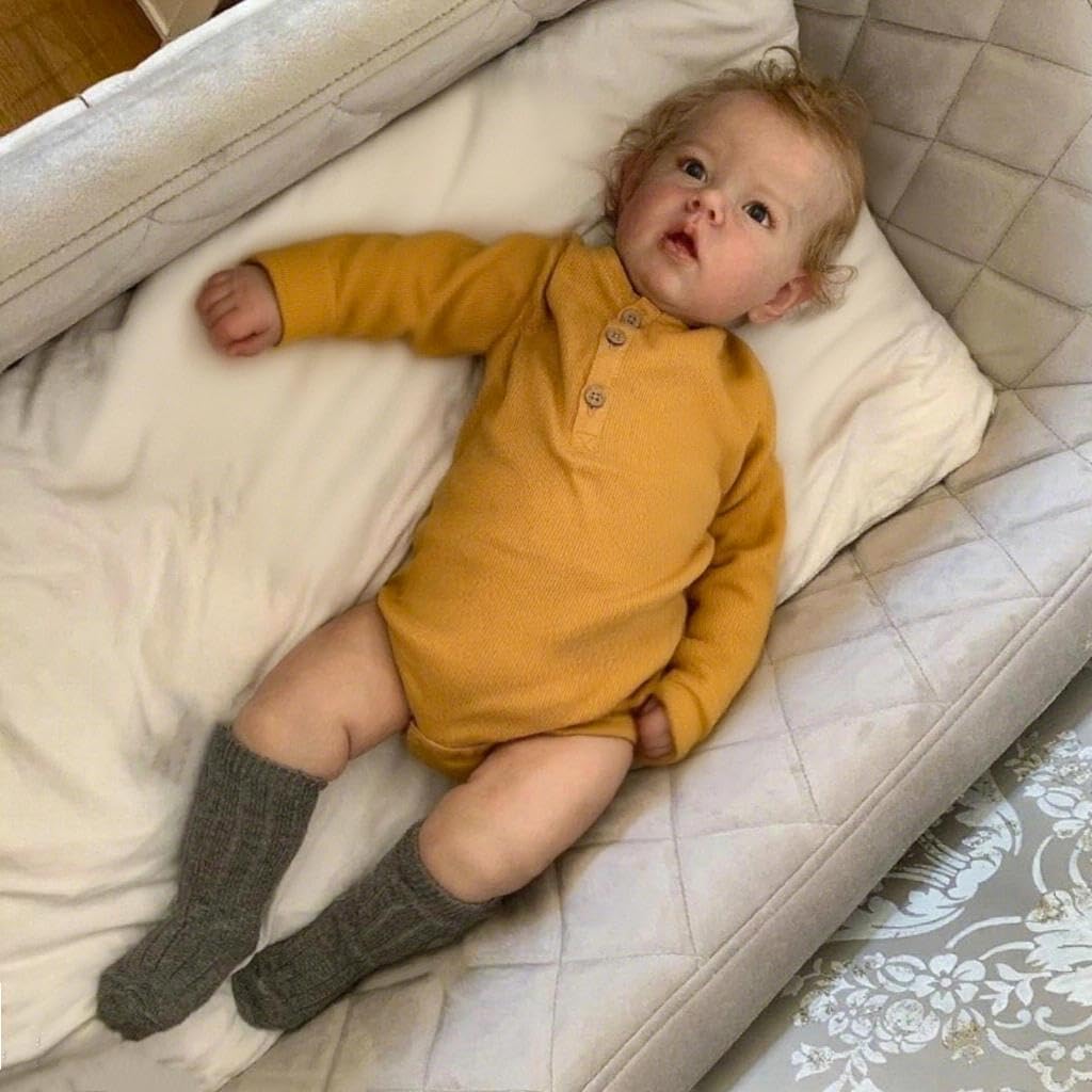 Zero pam Reborn Baby Vollsilikon Lebensecht, Silikon Baby Junge, 50CM Reborn Puppen Lebensecht, Lebe