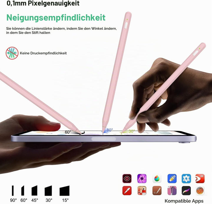 iPencil 2. Generation für iPad (2018-2024), Magnetische drahtlose Aufladung Stift für iPad, BONZATA
