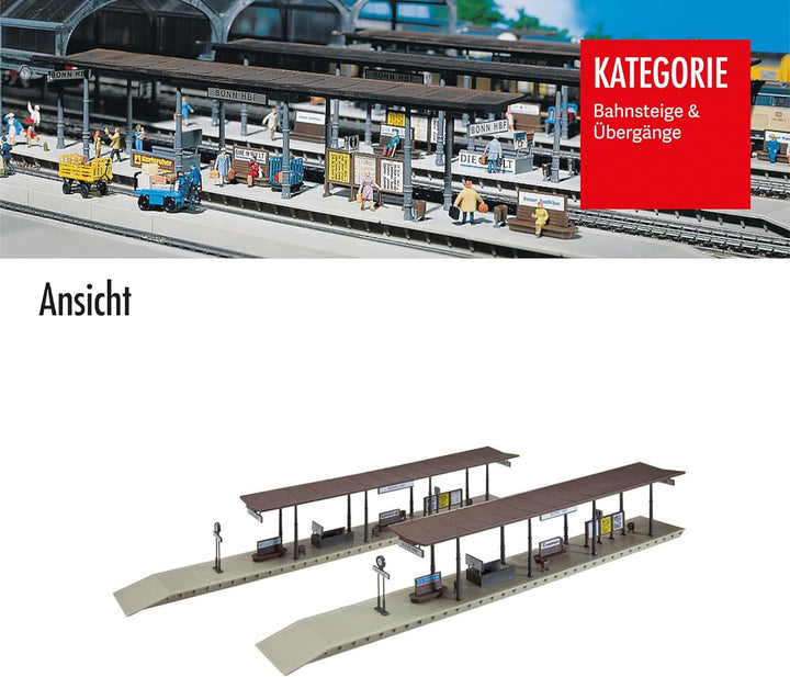Faller 120191 2 Bahnsteige, Mehrfarbig, Medium