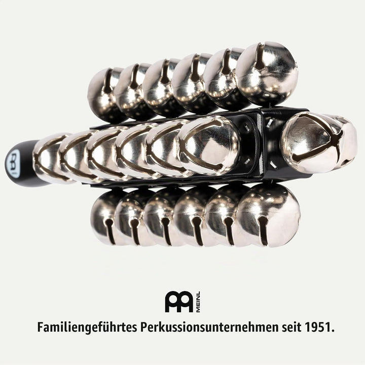 Meinl Percussion SLB25 Sleigh Bells mit 25 Glocken, schwarz
