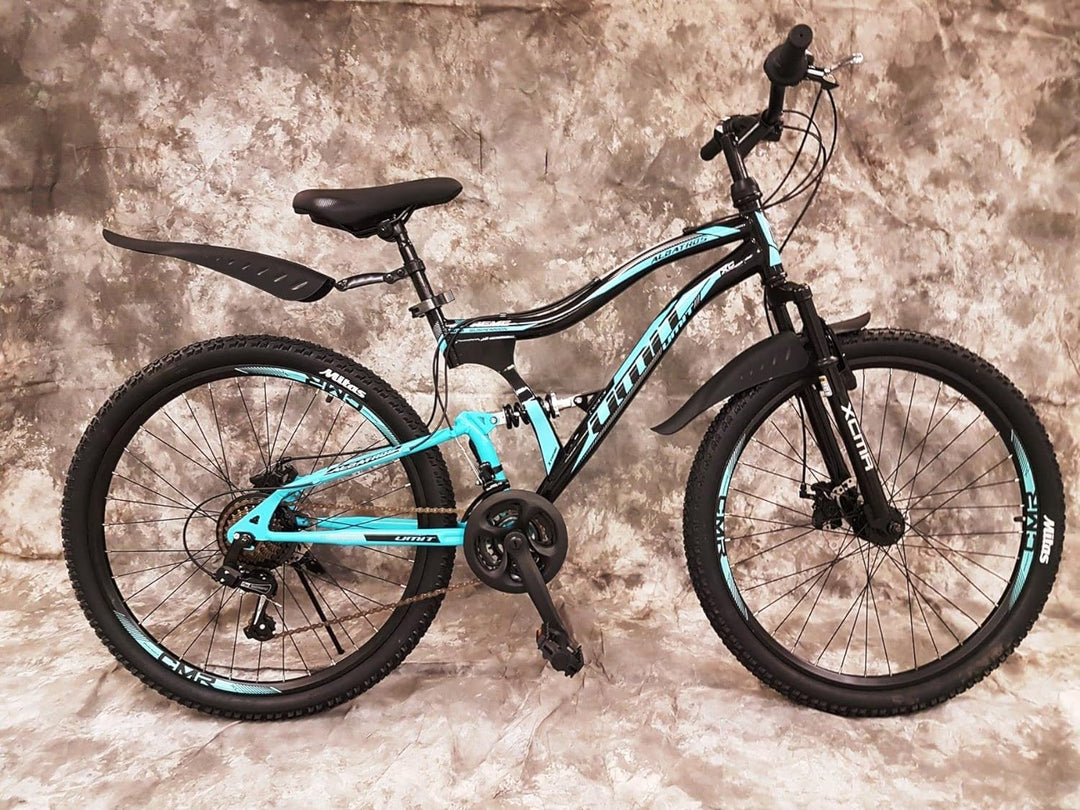 24 Zoll MTB Albatros Vollgefedert, 21-Gang Shimano Kettenschaltung, Scheibenbremsen NEU 2459-SCHWARZ