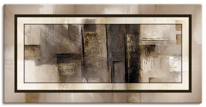 ARTland Leinwandbilder Wandbild Bild auf Leinwand 100 x 50 cm Abstrakte Motive Muster Formen Digital