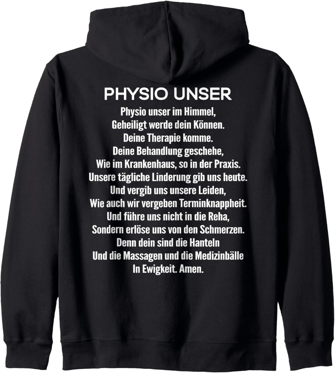 Physiotherapie Physio Unser Gebet Physiotherapeut Kapuzenjacke