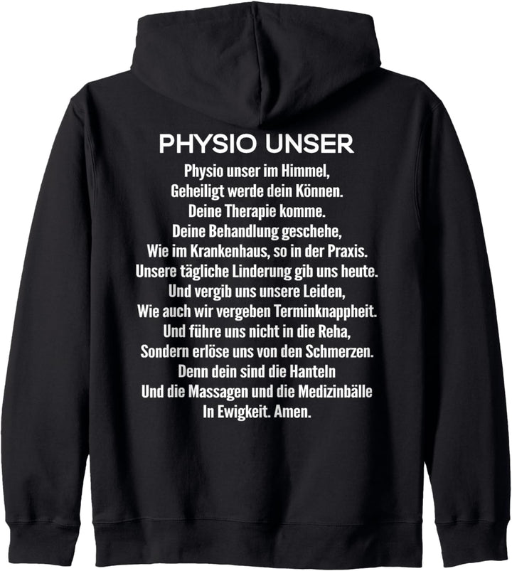 Physiotherapie Physio Unser Gebet Physiotherapeut Kapuzenjacke