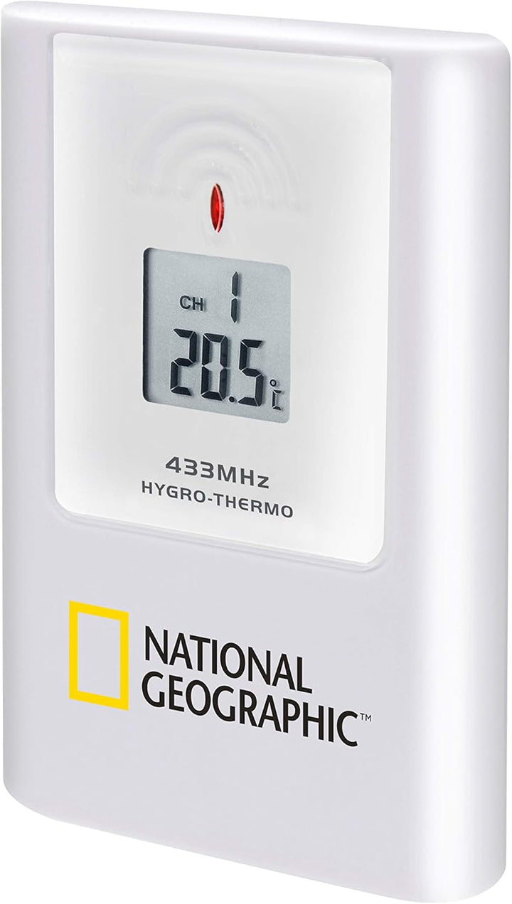 National Geographic Multi Colour Funkwetterstation mit True Black LCD-Display, 256-Farben, Innen- /