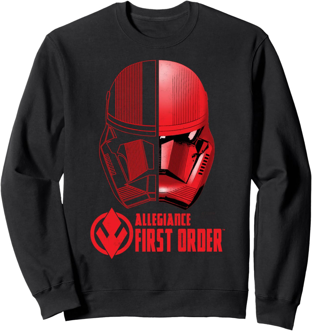 Star Wars: The Rise Of Skywalker Red Sith Trooper Split Sweatshirt