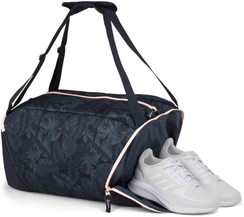 Satch Match Schulrucksack Set 3tlg. inkl. Schlamperbox und Sporttasche (Midnight Jungle), Midnight J