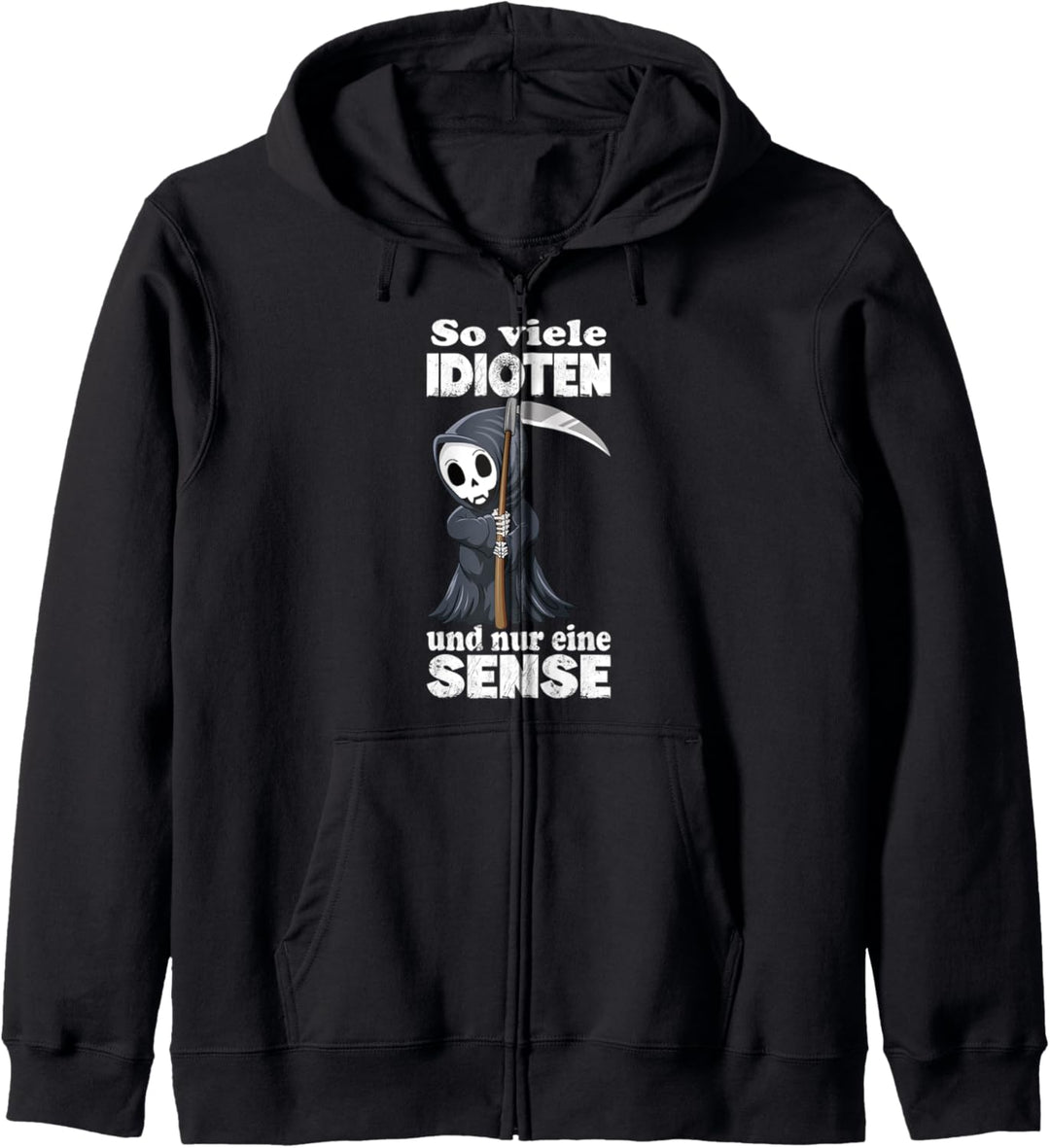 So Viele Idioten Und Nur Eine Sense Cat, Sarkasmus Kapuzenjacke