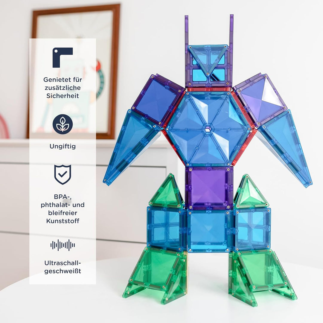 Connetix Magnetische Fliesen Regenbogen Megapackung, 212 Stück