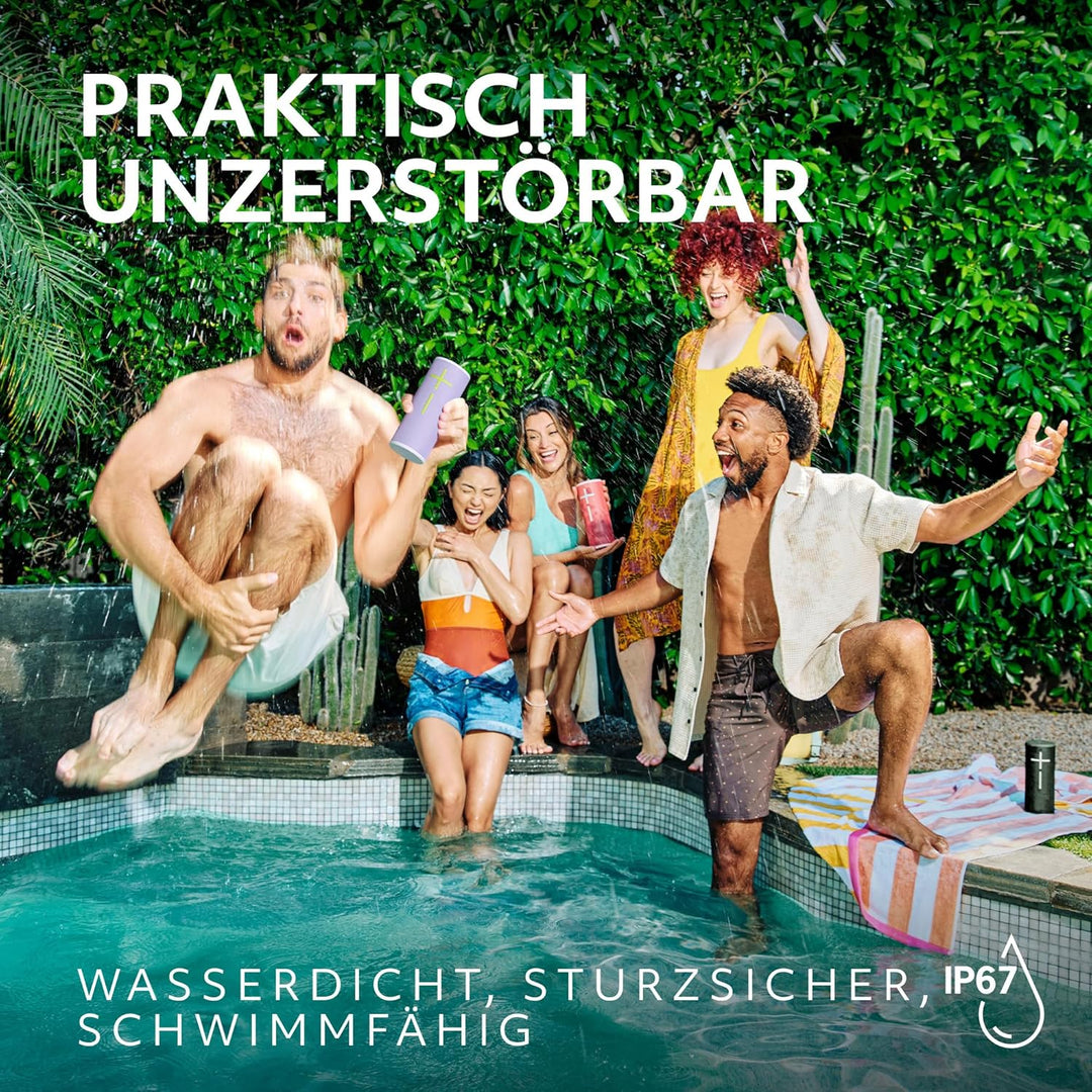 Ultimate Ears Boom 4 – mobiler, wasserdichter, schwimmfähiger Bluetooth-Lautsprecher mit kräftigem,