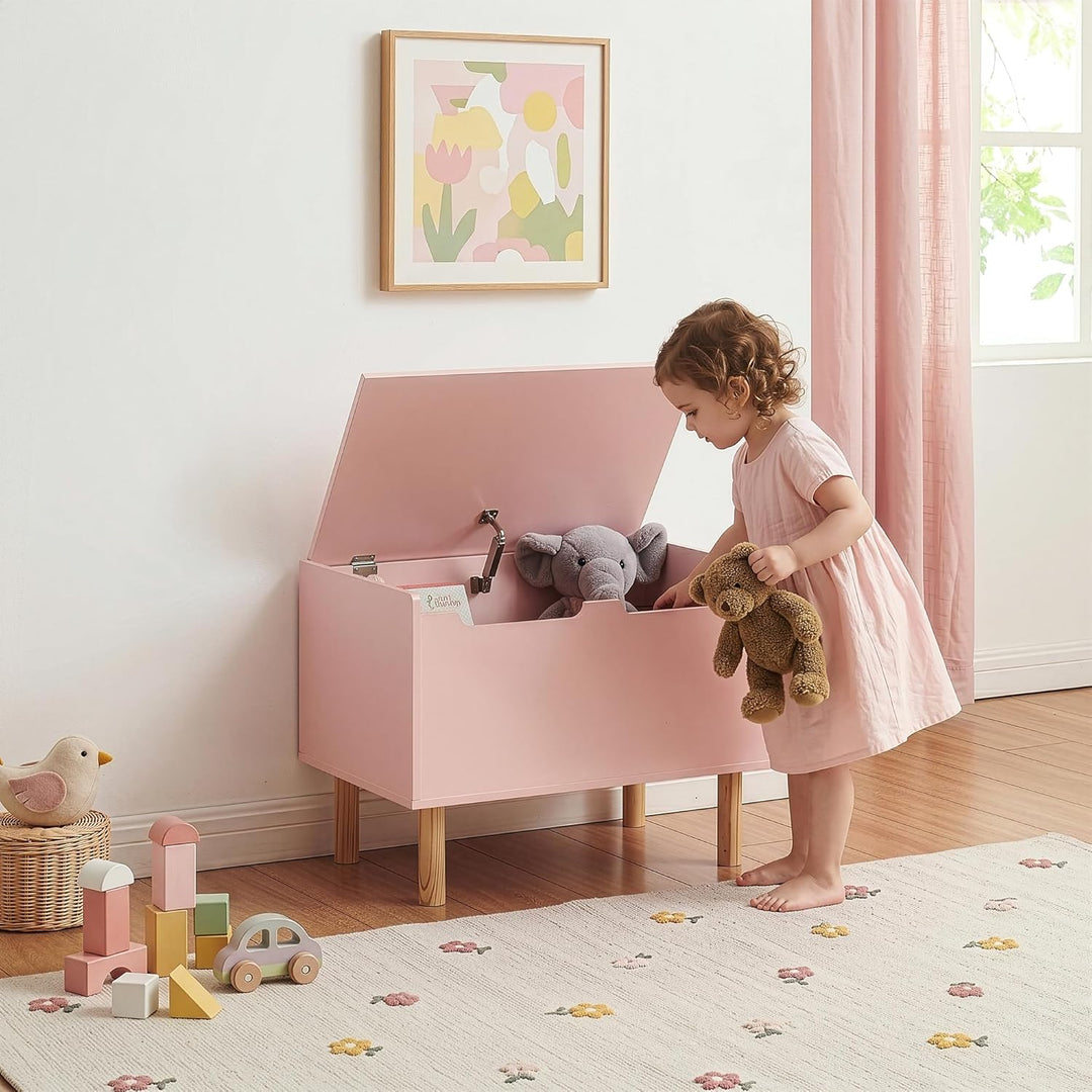 [en.casa] Spielzeugkiste mit Deckel Virer Kuscheltier Aufbewahrung Kinderzimmer Truhe Spielzeugbox 6