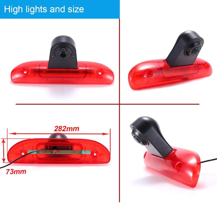 Mit 4.3 Zoll LCD Monitor, Super HD 1280p Auto Dritte Dach Top Mount Bremse Lampe Bremse Licht Rückan