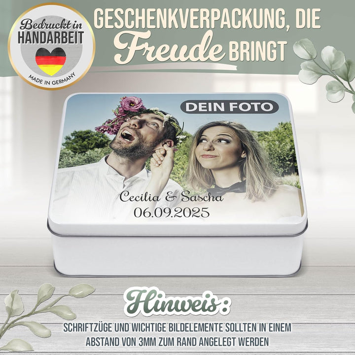 Print Royal PR Geschenkdose mit Foto & Name selbst gestalten - Blechdose bedrucken, Personalisierte
