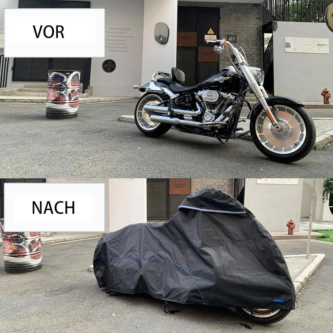 FENRIR 245cm 420DOxford-Stoff Motorrad abdeckplane motorradabdeckungen Outdoor wasserdicht motorradg