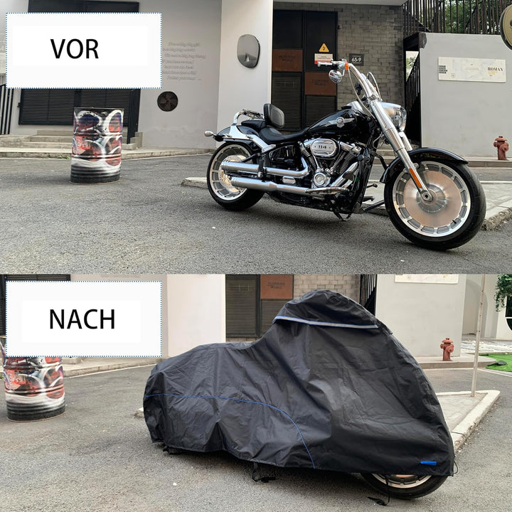 FENRIR 245cm 420DOxford-Stoff Motorrad abdeckplane motorradabdeckungen Outdoor wasserdicht motorradg