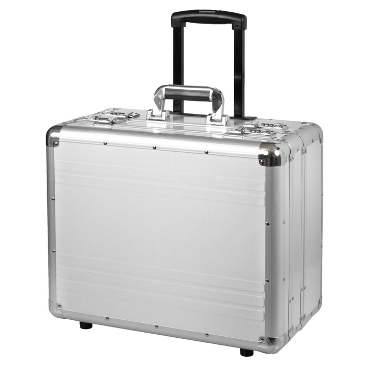 ALUMAXX 45150 Fotokoffer Trolley CHALLENGER, Piloten Koffer Aluminium, Aktenkoffer Alu, Pilotentroll