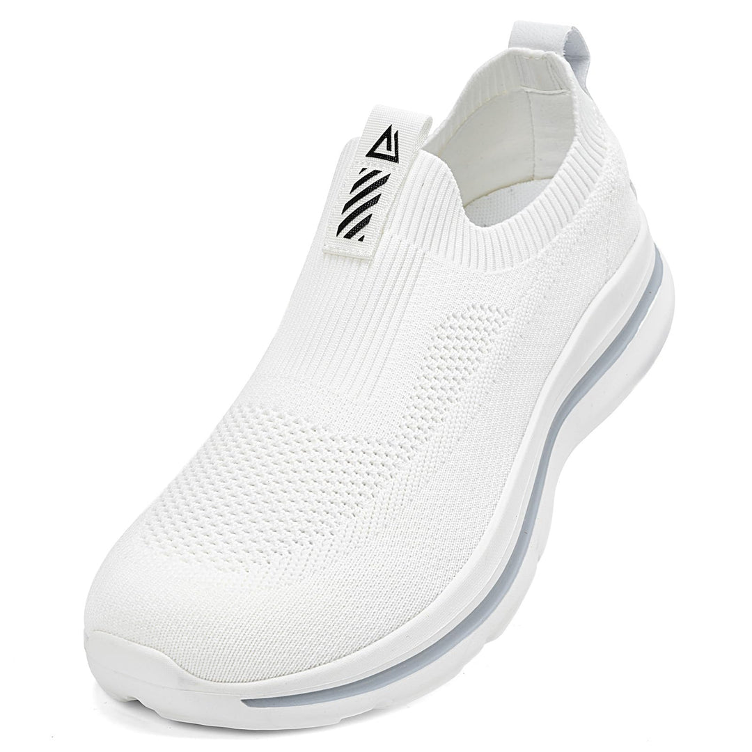 Herren Slip on Sneakers Mesh Atmungsaktiv Laufschuhe Bequem Turnschuhe Outdoor Fitness Sportschuhe L